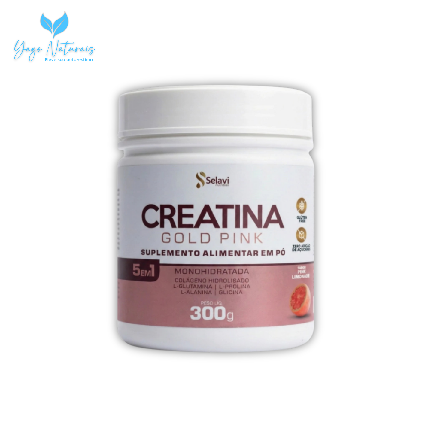 CREATINA GOLD PINK EM PÓ