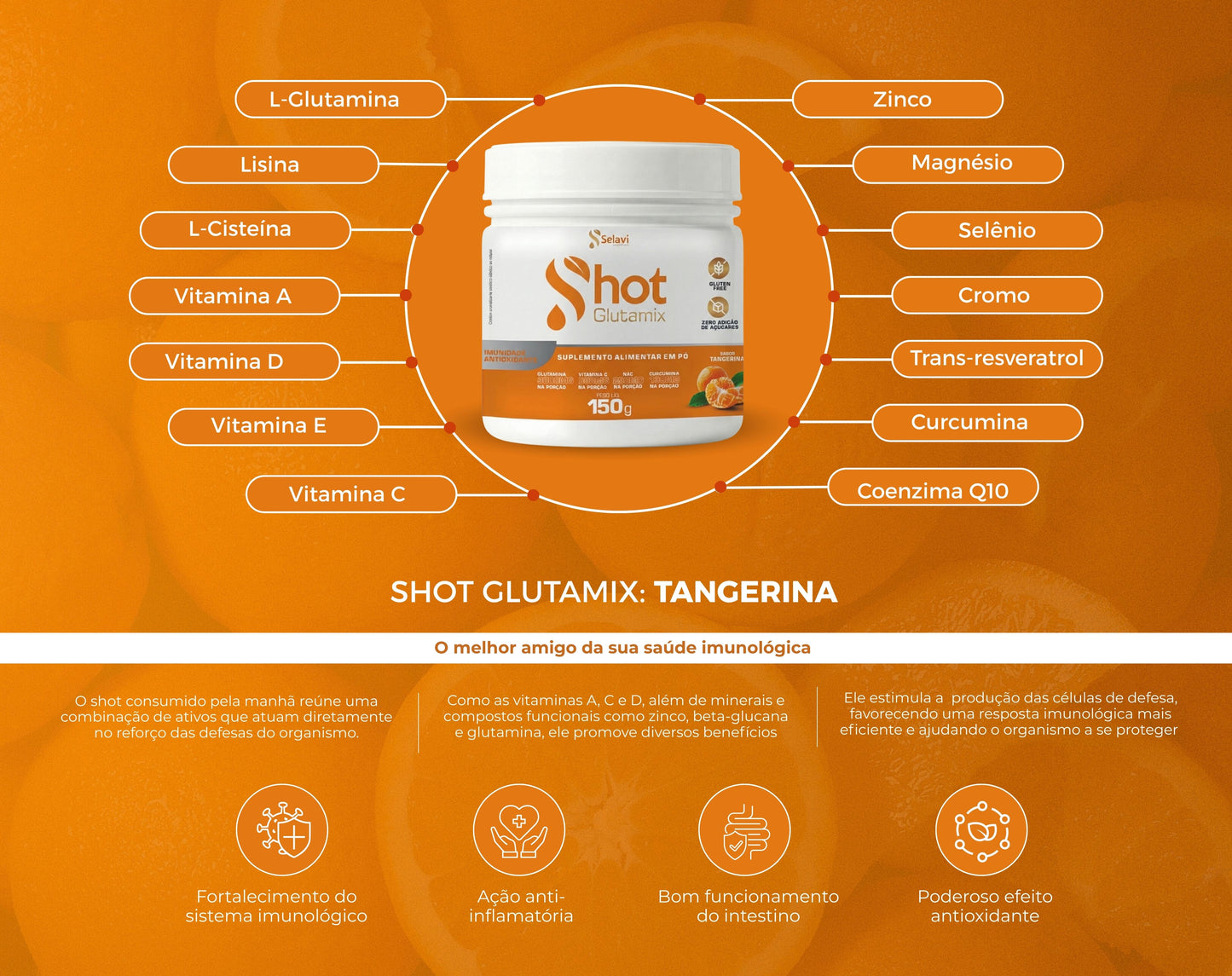 SHOT GLUTAMIX - TANGERINA
