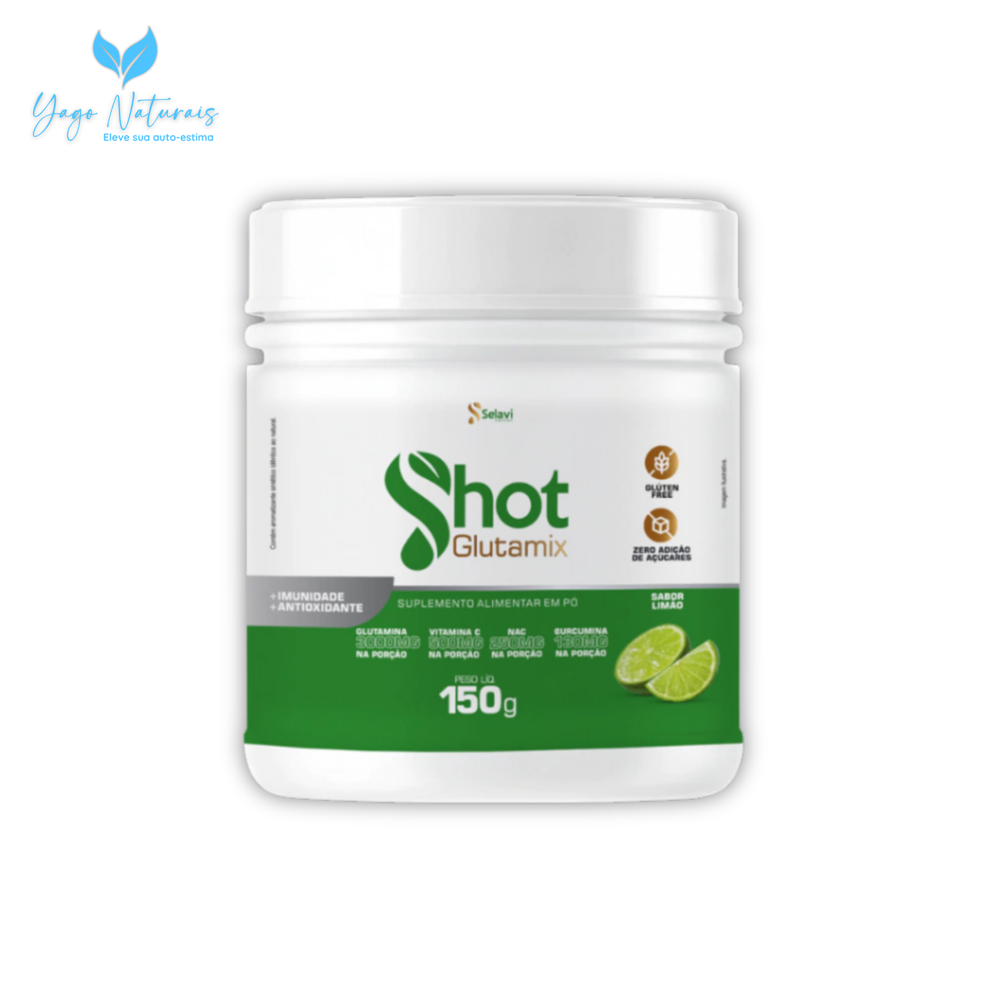 SHOT GLUTAMIX - NAC - SABOR LIMÃO